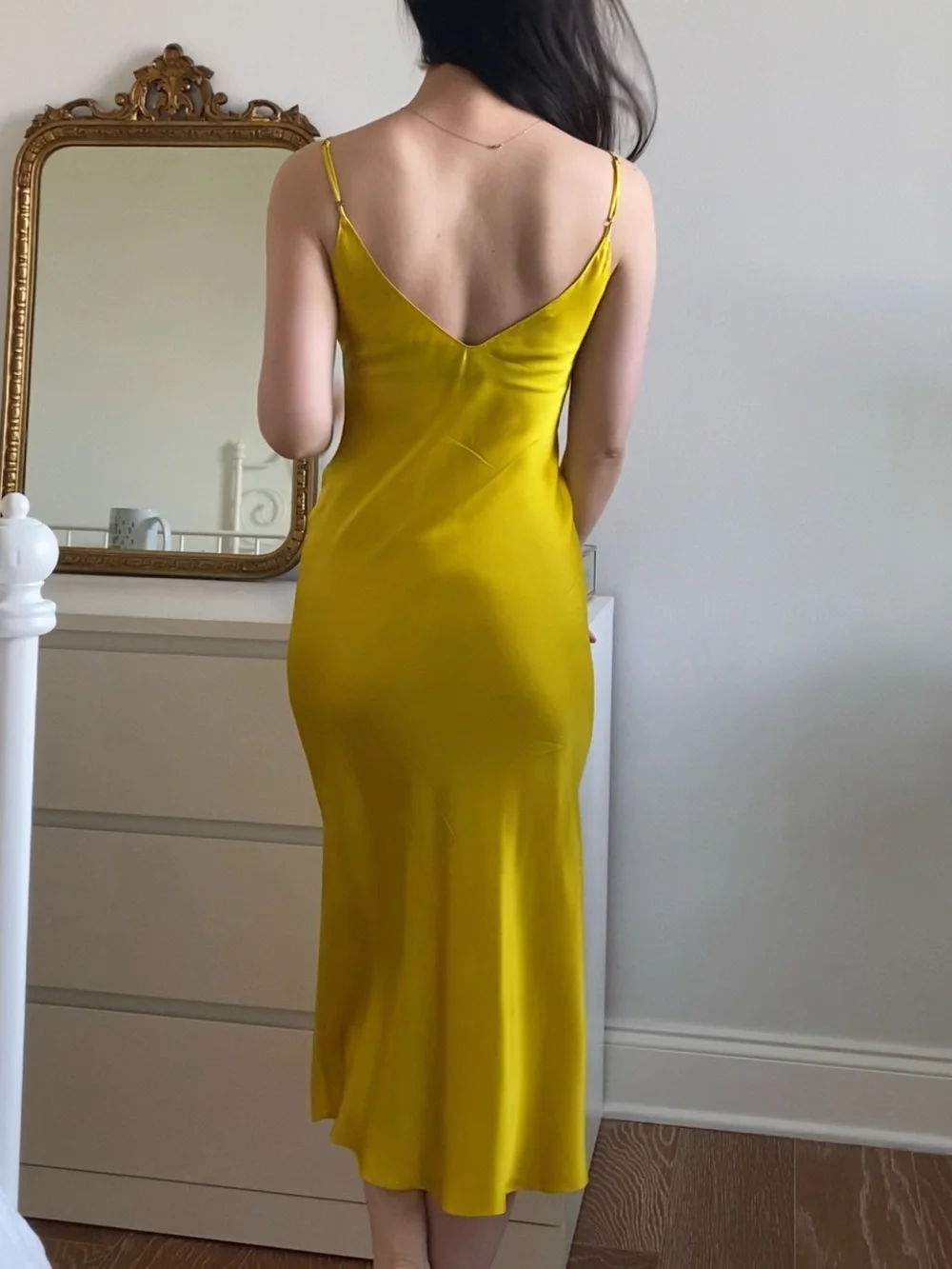 Price firm: Dannijo 100% Silk Daffodil Midi Slip Dress Size XS - Picture 4 of 12